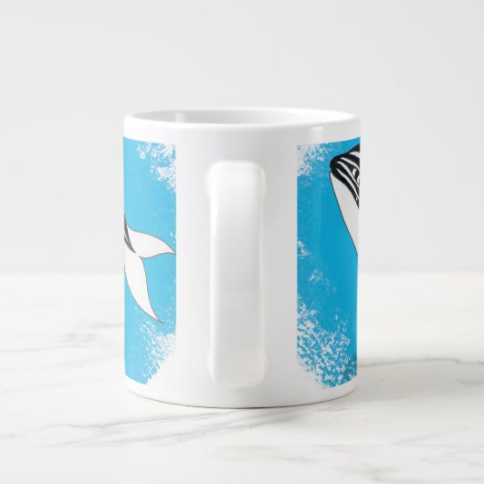 Orca Whale Tribal Jumbo-Tasse (Rückseite)
