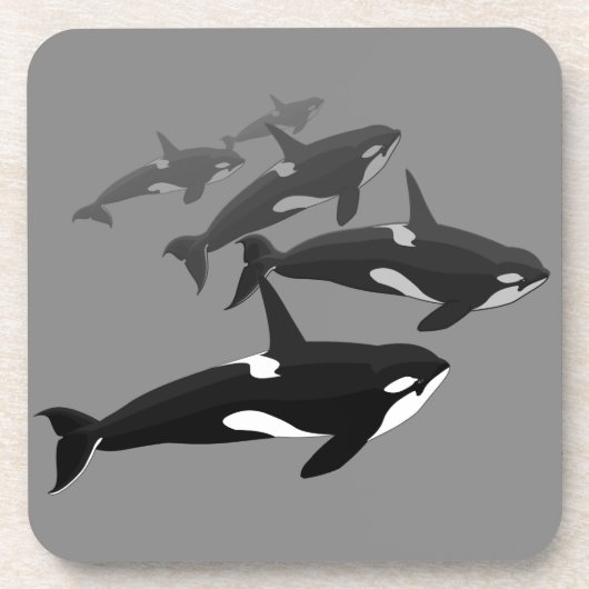 Orca Whale Untersetzer Killer Whale Art Drink Unte (Vorderseite)