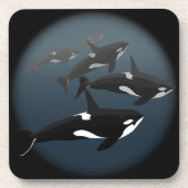 Orca Whale Untersetzer Killer Whale Art Drink Unte (Vorderseite)
