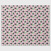 Orca Whale Valentine Wrapping Paper Geschenkpapier (Flach)