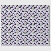 Orca Whale Wrapping Paper in Purple Geschenkpapier (Flach)