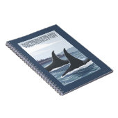 Orca Whales #1 - Bainbridge Island, Washington Notizblock (Rechte Seite)