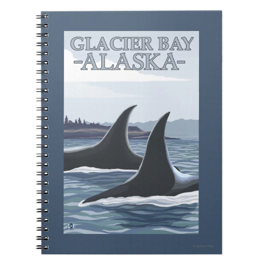 Orca Whales #1 - Glacier Bay, Alaska Notizblock (Vorderseite)