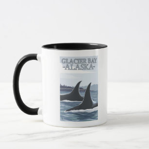 Orca Whales #1 - Glacier Bay, Alaska Tasse