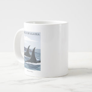 Orca Whales #1 - Golf von Alaska Jumbo-Tasse