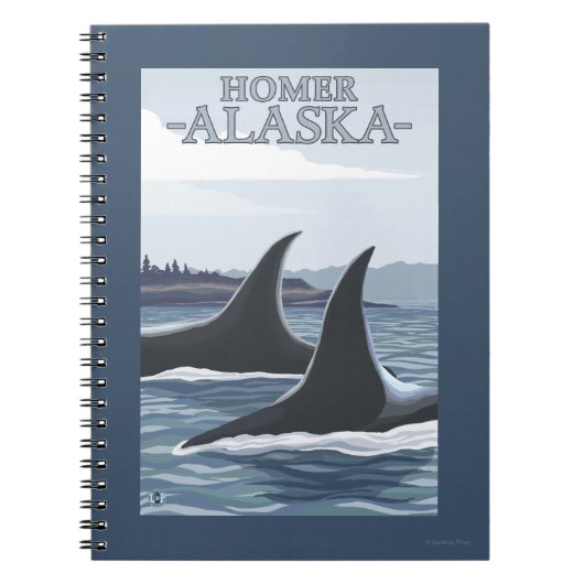 Orca Whales #1 - Homer, Alaska Notizblock (Vorderseite)