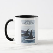Orca Whales #1 - Juneau, Alaska Tasse (Links)