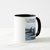 Orca Whales #1 - Juneau, Alaska Tasse (VorderseiteRechts)