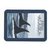 Orca Whales #1 - Kenai, Alaska Magnet (Horizontal)