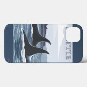Orca Whales #1 - Seattle, Washington Case-Mate iPhone Hülle (Rückseite (Horizontal))