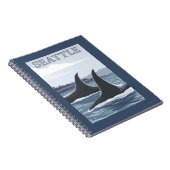 Orca Whales #1 - Seattle, Washington Notizblock (Rechte Seite)