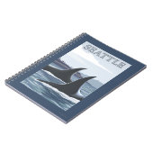 Orca Whales #1 - Seattle, Washington Notizblock (Linke Seite)