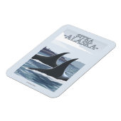 Orca Whales #1 - Sitka, Alaska Magnet (Linke Seite)