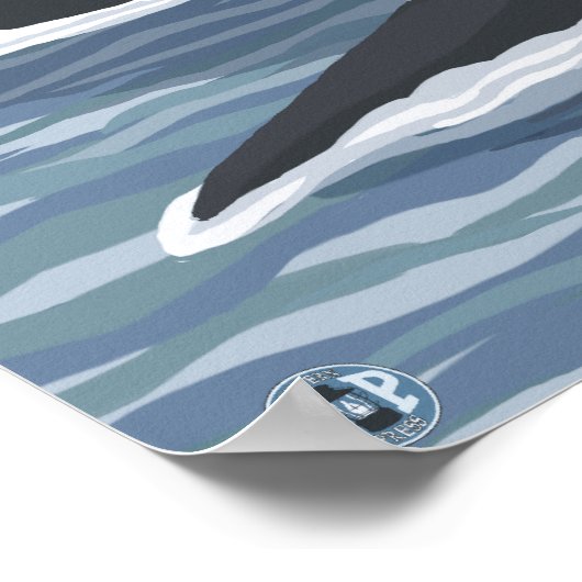 Orca Whales #1 - Skagway, Alaska Poster (Ecke)