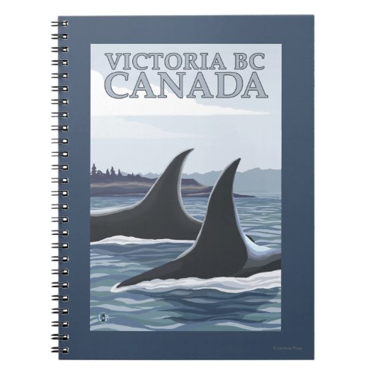 Orca Whales #1 - Victoria, BC Canada Notizblock (Vorderseite)
