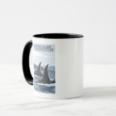 Orca Whales #1 - Whidbey, Washington Tasse (Vorderseite Links)
