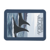 Orca Whales #1 - Wrangell, Alaska Magnet (Horizontal)