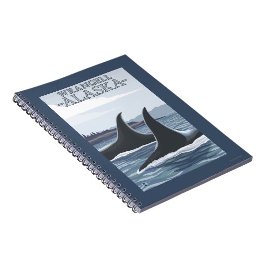 Orca Whales #1 - Wrangell, Alaska Notizblock (Rechte Seite)