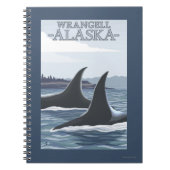 Orca Whales #1 - Wrangell, Alaska Notizblock (Vorderseite)