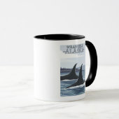 Orca Whales #1 - Wrangell, Alaska Tasse (VorderseiteRechts)