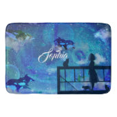 Orca Whales Badematte (Vorderseite)