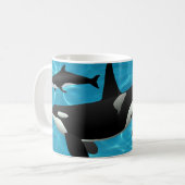 Orca Whales Kaffeetasse (Vorderseite Links)