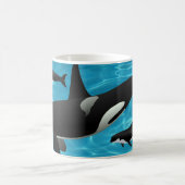 Orca Whales Kaffeetasse (Mittel)
