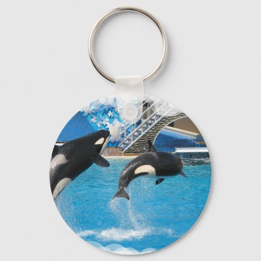 Orca Whales Keychain Schlüsselanhänger (Vorderseite)