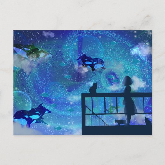 Orca Whales Postkarte (Vorderseite)