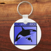 Orca Whales Rock! Schlüsselanhänger (Vorderseite)