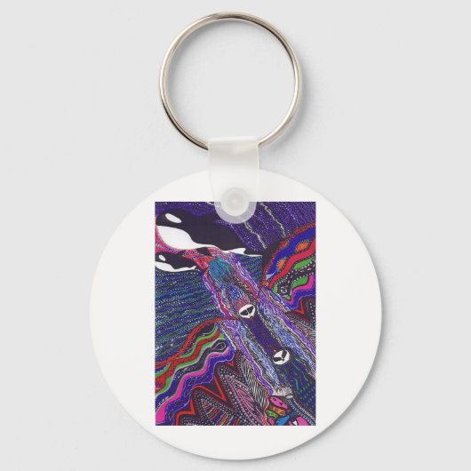 Orca Whales Schlüsselanhänger (Vorderseite)