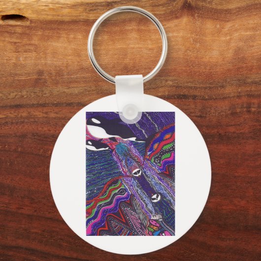 Orca Whales Schlüsselanhänger (Vorderseite)