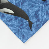 Orca Wild Killer Whale Pod | Personalisiert Fleecedecke (Ecke)