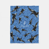 Orca Wild Killer Whale Pod | Personalisiert Fleecedecke (Vorderseite)