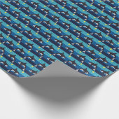 Orca - Wrapping Paper Geschenkpapier (Ecke)