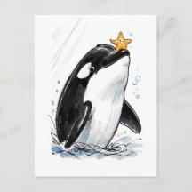 OrcabalanciertSeesternSpielendMarineTinteIllus