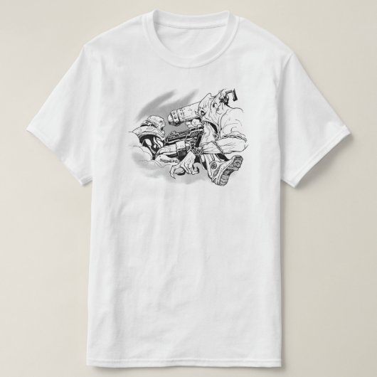 Orcan Duel Fantasy Art Gamer Graphic T-Shirt (Design vorne)
