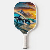 Orcas ATC Design von Rich AMeN Gill Pickleball Schläger (Rückseite)