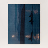 Orcas bei Nacht - Killer Whale Jigsaw Puzzle (Vertikal)