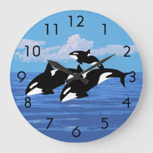Orcas Clock Große Wanduhr