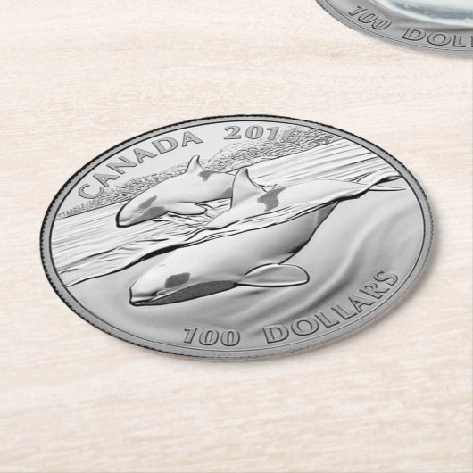 ORCAS-CODE RUNDER PAPPUNTERSETZER (Angewinkelt)