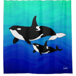 Orcas - Duschvorhang