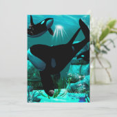 Orcas Einladung (Stehend Vorderseite)