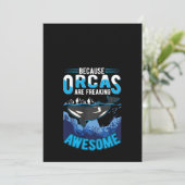 Orcas frieren Phantastischen Walpullover Einladung (Stehend Vorderseite)