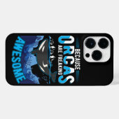 Orcas frieren Phantastischen Walpullover iPhone Hülle (Rückseite (Horizontal))