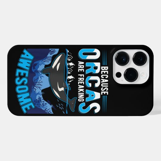 Orcas frieren Phantastischen Walpullover iPhone Hülle (Rückseite (Horizontal))
