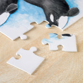 Orcas in blau puzzle (Seite)