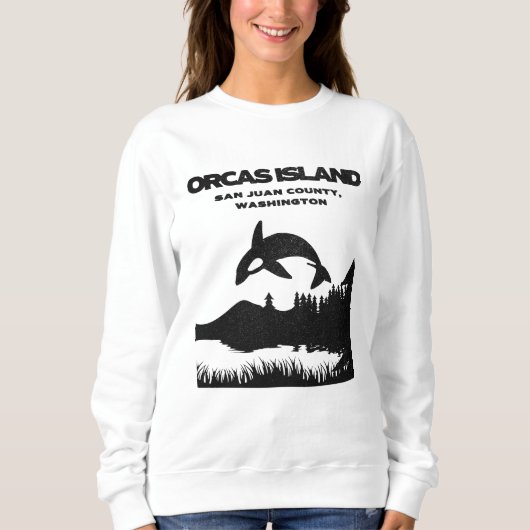 Orcas Insel Außenwelt Wandern Sweatshirt (Vorderseite)