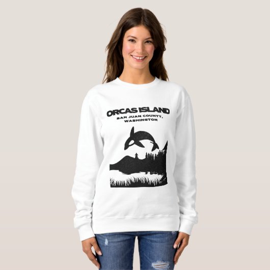 Orcas Insel Außenwelt Wandern Sweatshirt (Vorne ganz)