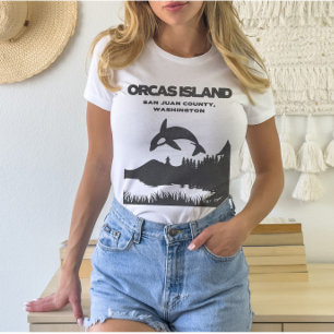 Orcas Island Grunge Ästhetischer T - Shirt